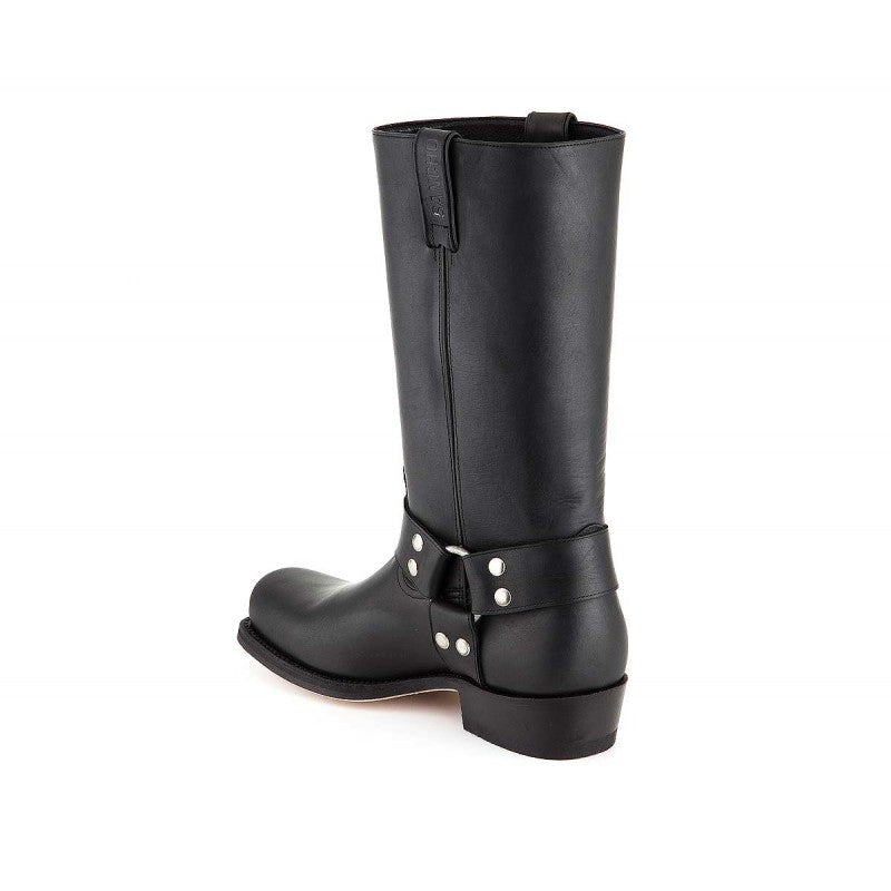 Sancho Abarca 541 Botas de motorista Pull Negro