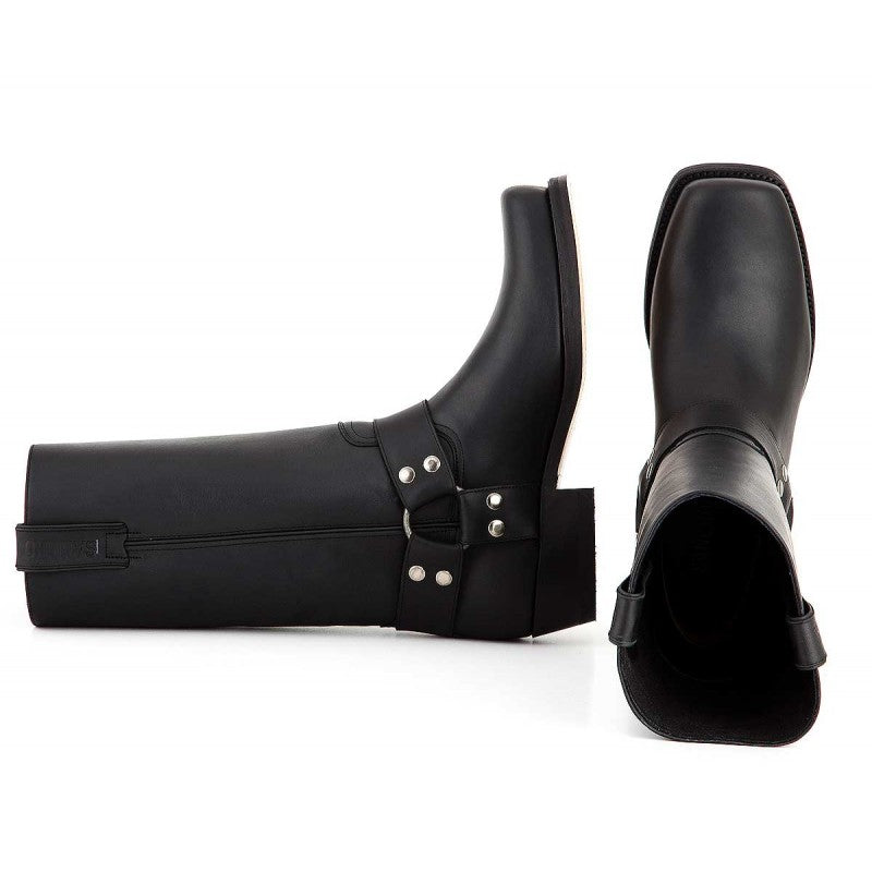 Sancho Abarca 541 Botas de motorista Pull Negro